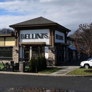 Exterior of Bellini’s restaurant on Monday, Nov. 27, 2023, at Vista Technology Park in Slingerlands, N.Y. The Italian eatery is looking to expand. (Will Waldron/Times Union)